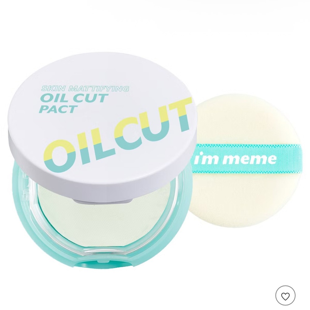 I'm Meme KoreanOil Cut Pact Mattifying Face Setting Powder,Sebum Absorb,Blurring